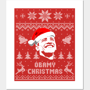 Barack Obama Obamy Christmas Posters and Art